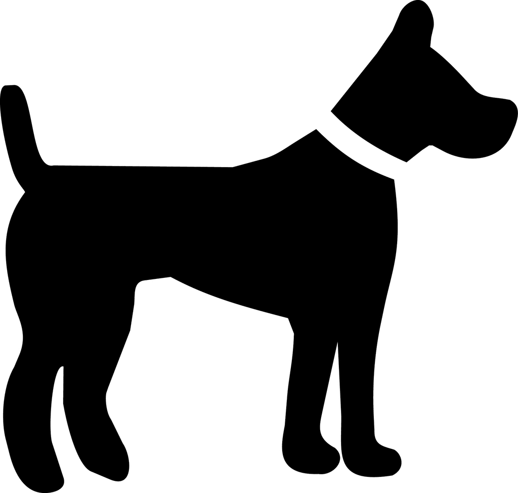 Small Black Dog Clipart.