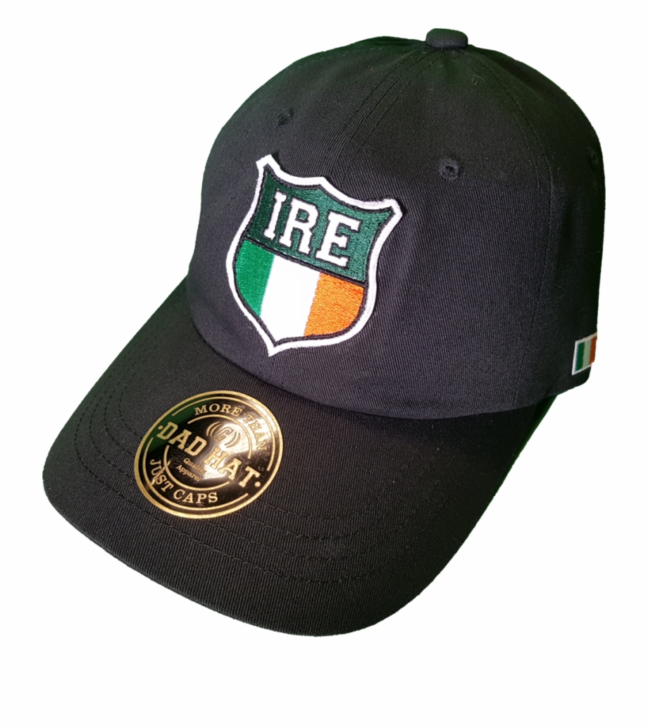 Irish Cap Shield Dad Hat Black Baseball Cap.