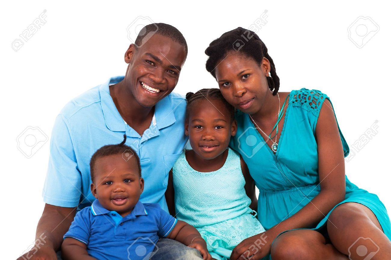 Images For > Black Family Praying Clipart.