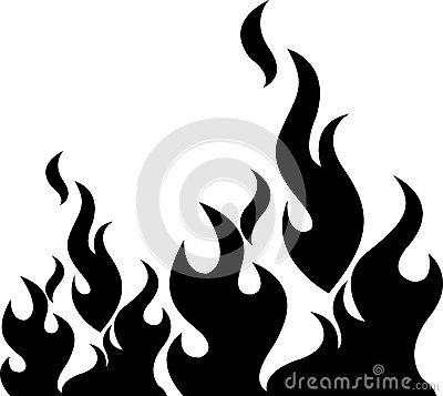 3679 Flame free clipart.