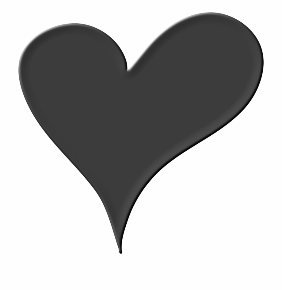 Black Heart Png Pic.