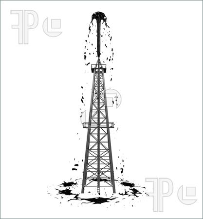 Oil Rig Derrick Clipart.