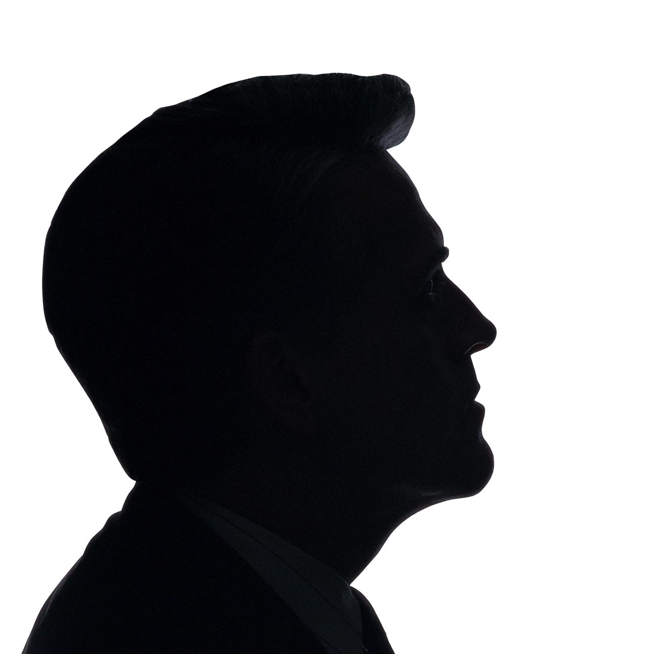 Male Face Silhouette.