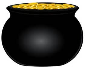 Similiar Pot Of Gold Clip Art Black Keywords.