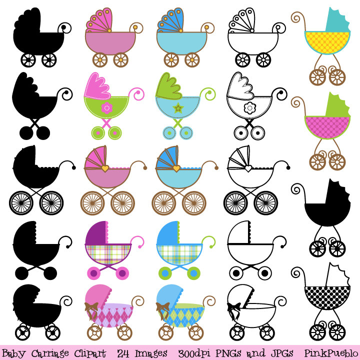 Pram clipart.