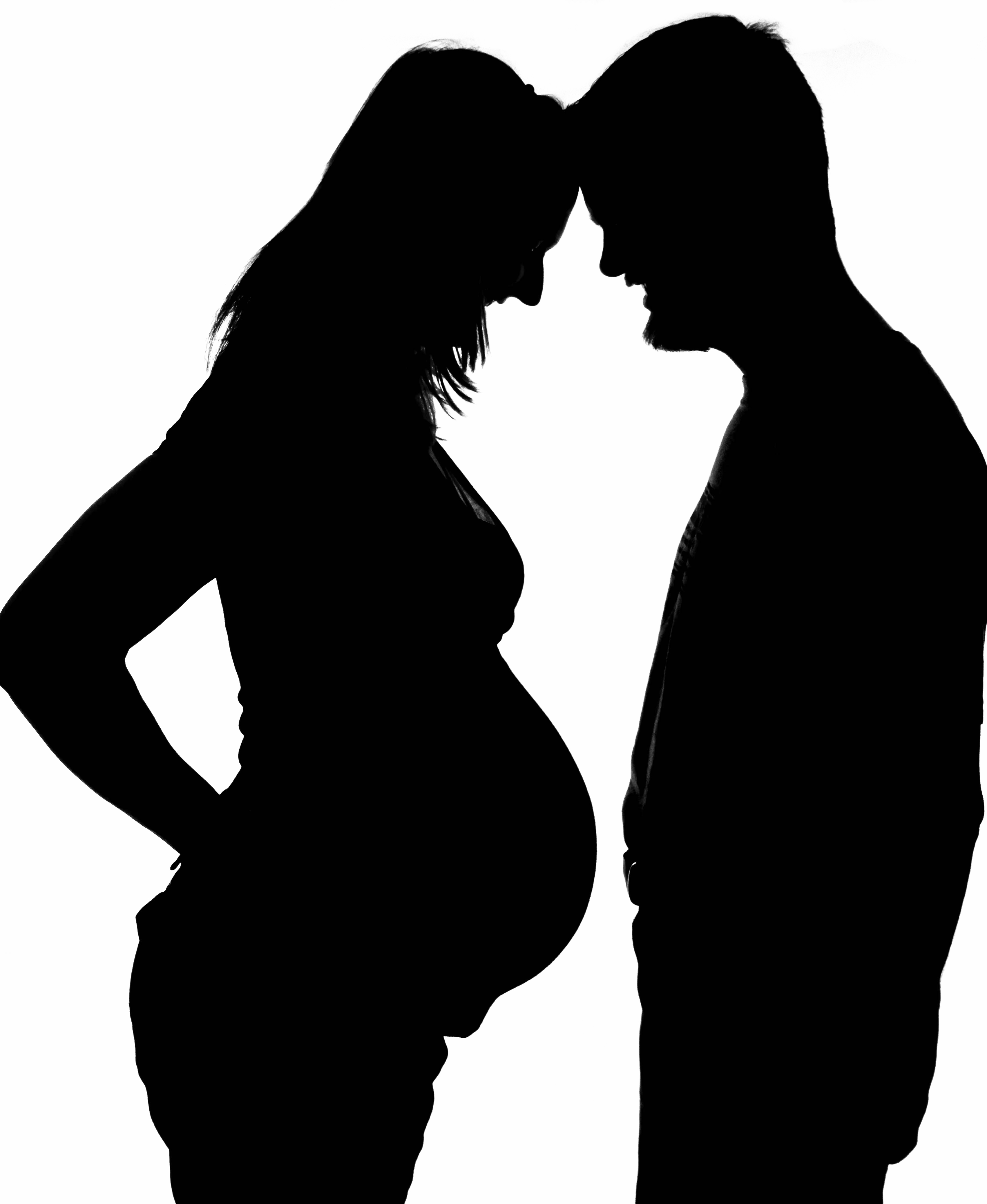 Pregnant Woman Clipart Shilloette.