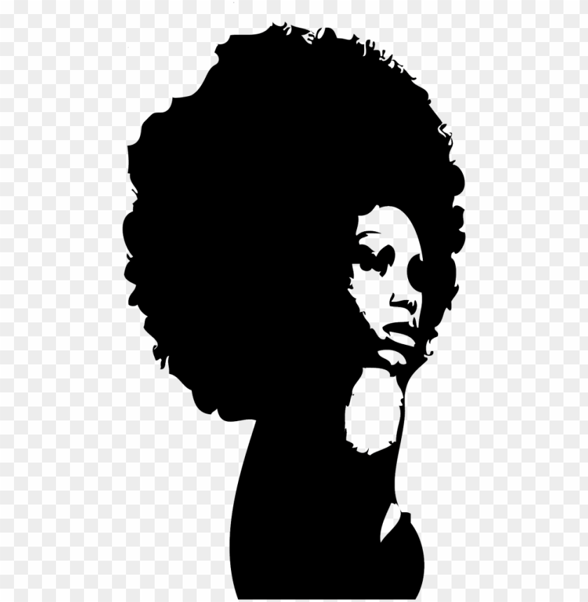 afro png transparent clipart black and white stock.