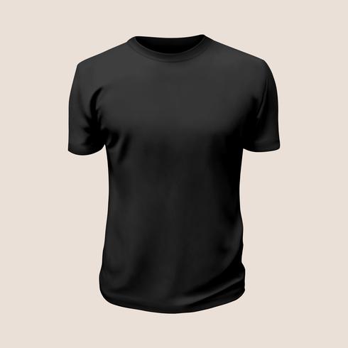 Tshirt Vector: Black Shirt.