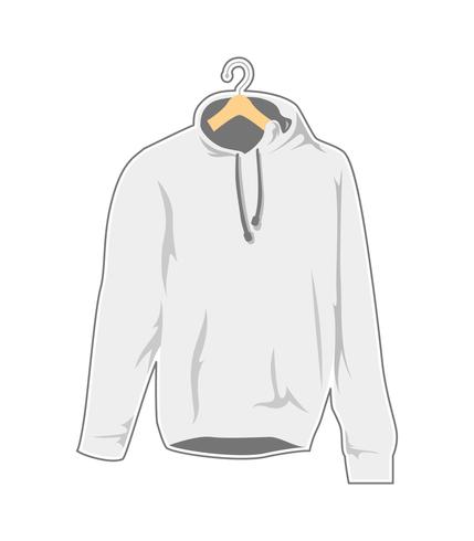 blank white hanger hooded sweatshirt template.