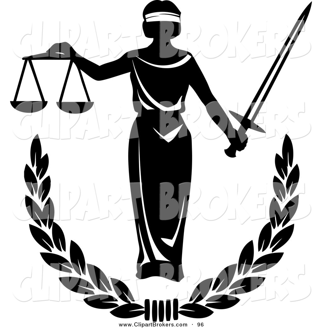 Clip Art Blind Justice Clipart.