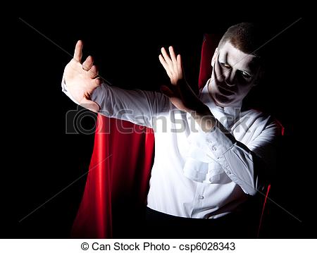 Stock Photos of male vampire defense light.