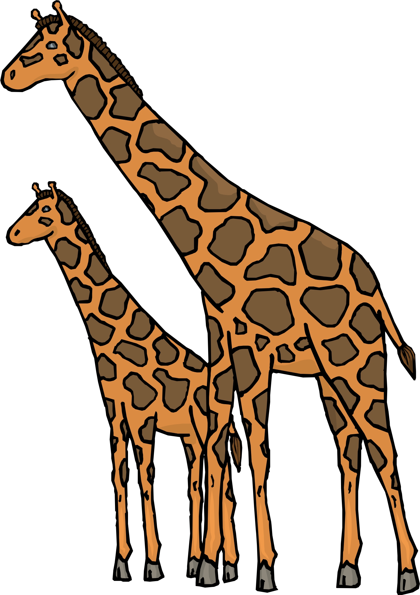 Cartoon Giraffes.