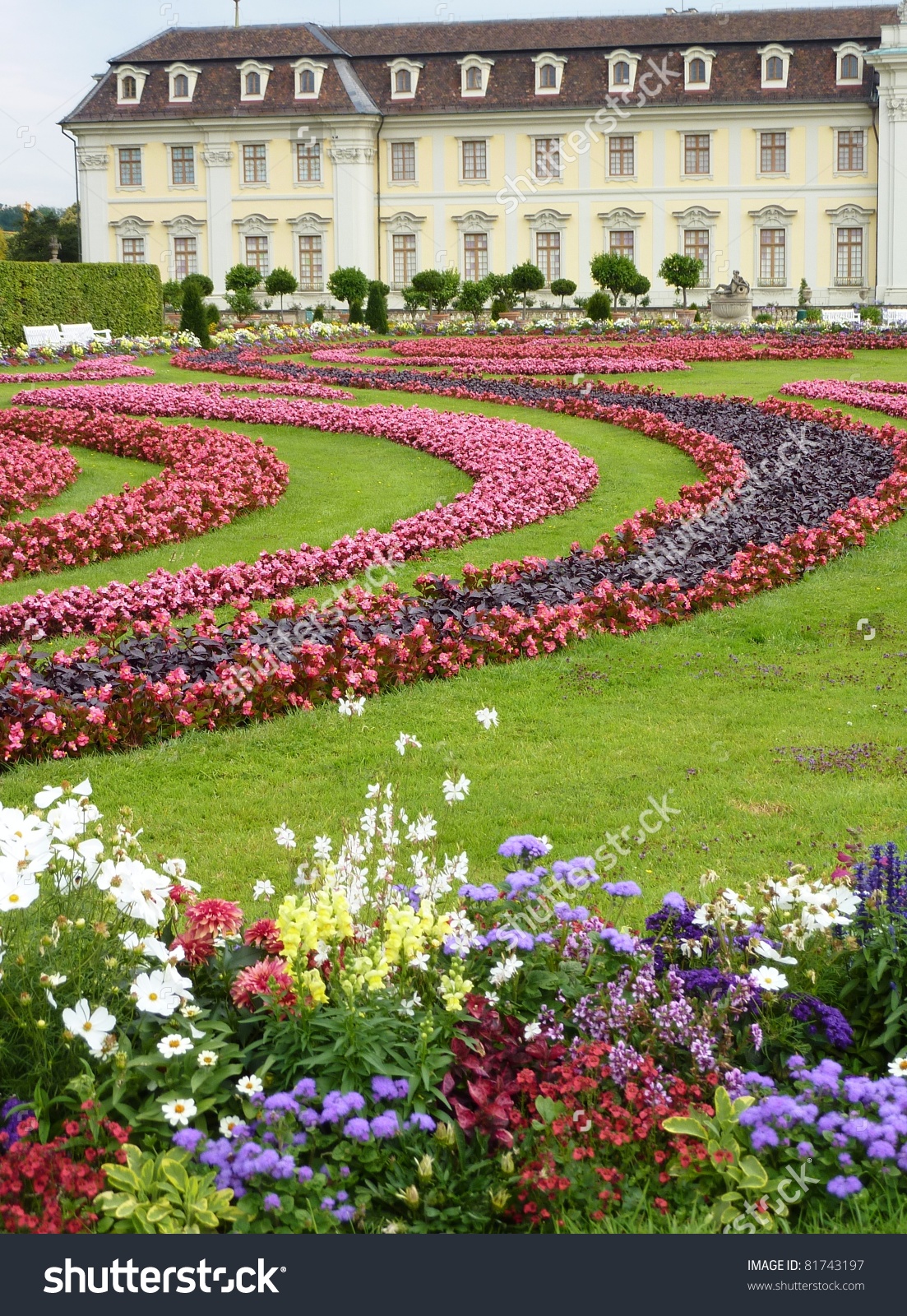 The Baroque Gardens Of Ludwigsburg Castle In Baden Wuertemberg In.