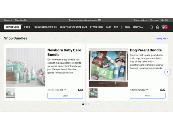 Brandless Expands to Baby, Pet Categories.