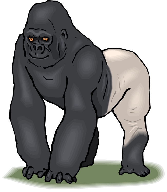 Clip Art. Gorilla Clip Art. Stonetire Free Clip Art Images.