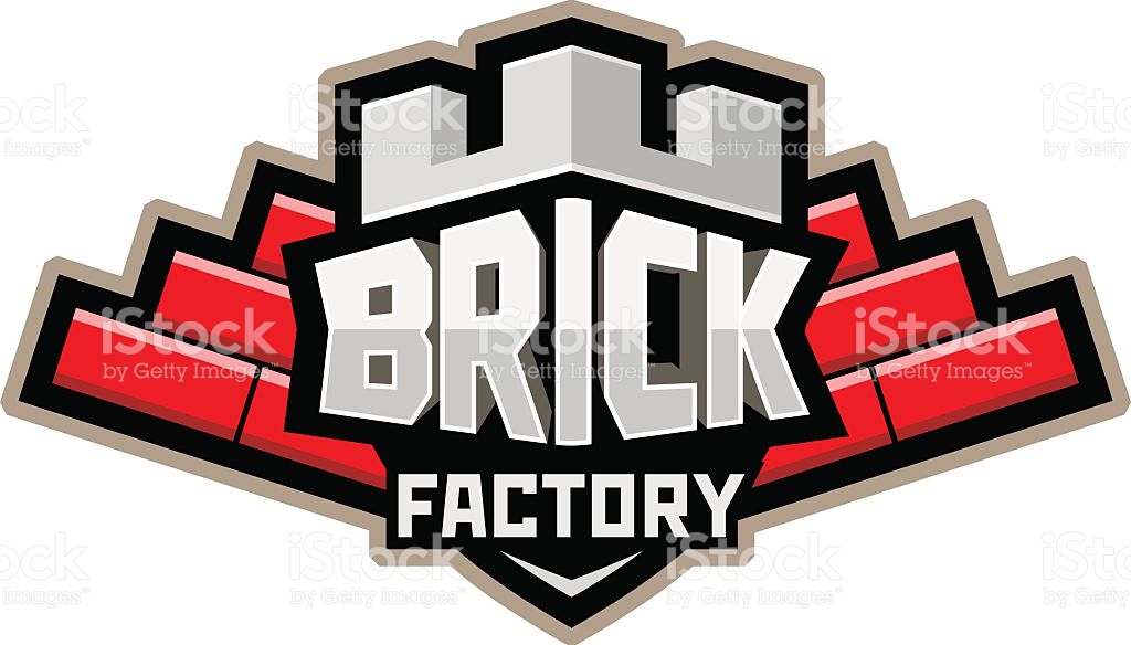 Brickyard Logo Red stock vector art 599889710.