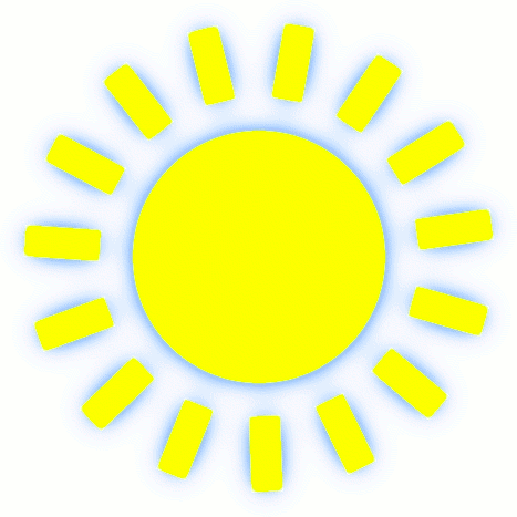 Bright Sun Clip Art.