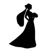 Bride Silhouette Clipart.