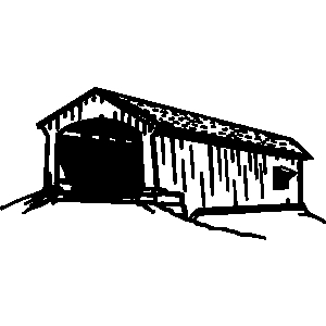 Covered bridge clip art.