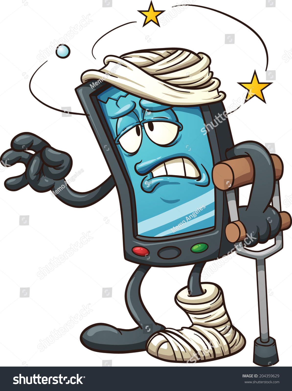 2091 Cell Phone free clipart.