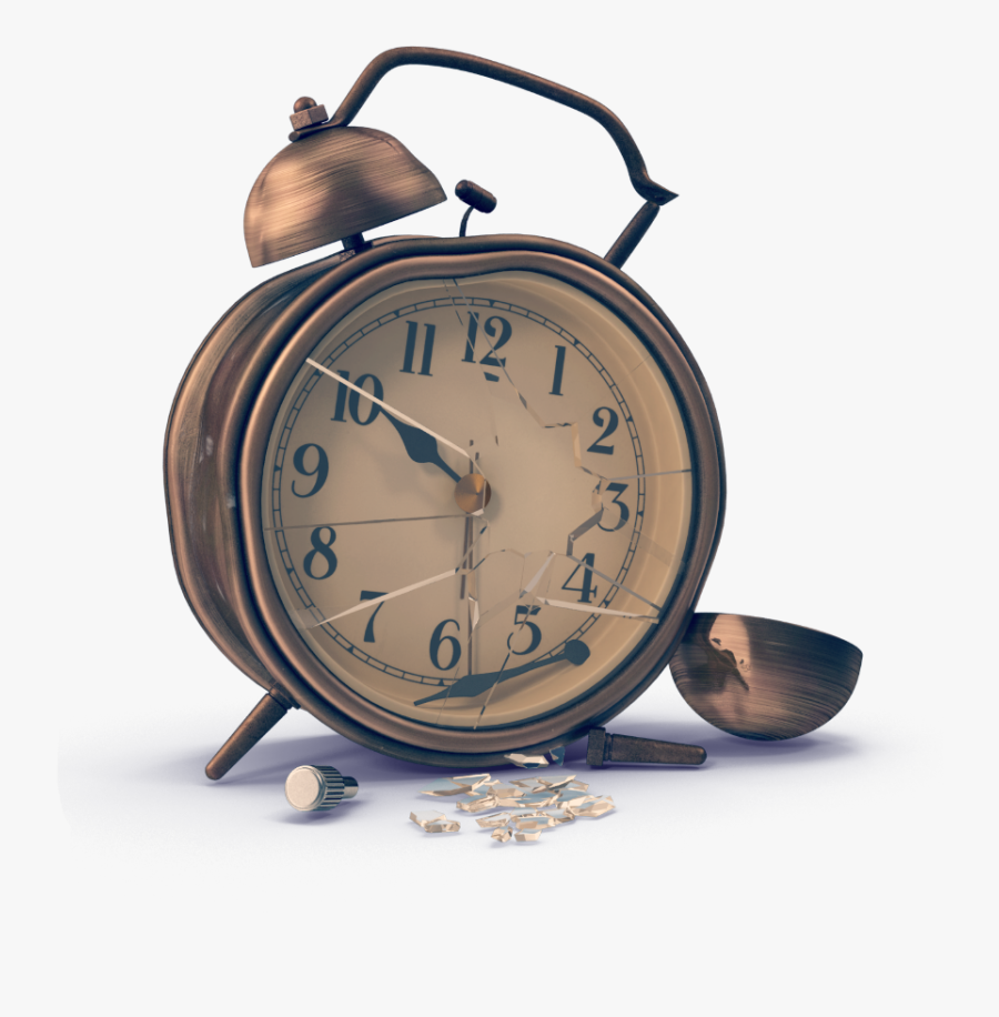 Transparent Broken Clock Clipart.