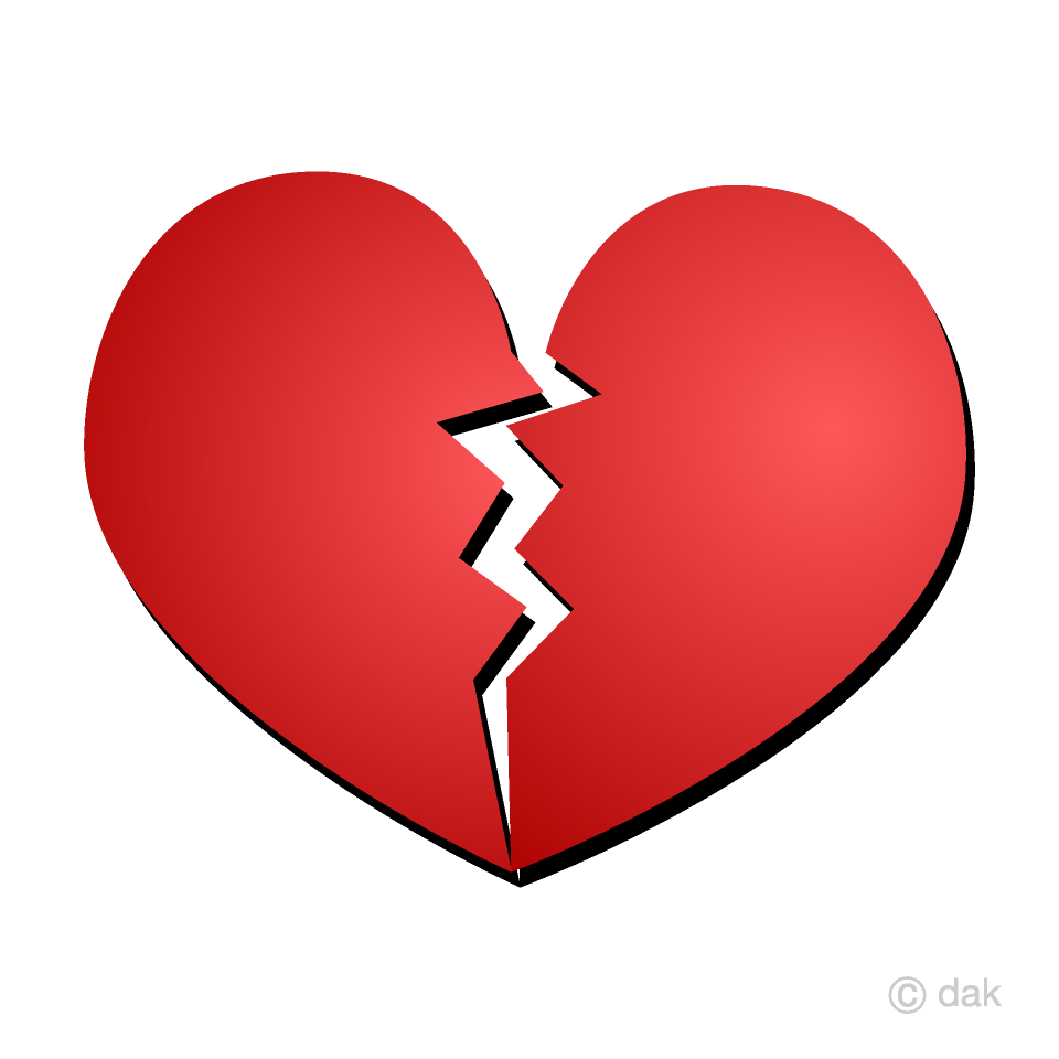 Free Broken Heart Clipart Image｜Illustoon.