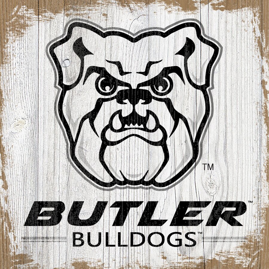 Butler Bulldogs 6\'\' x 6\'\' Team Logo Block.