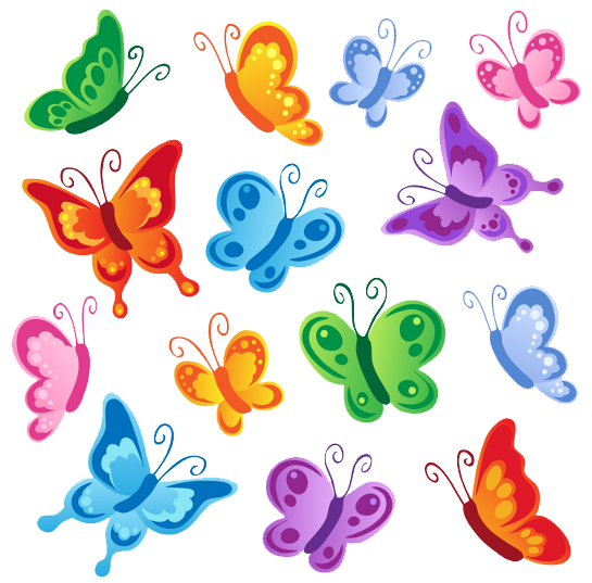 Download Butterflies Vector Clipart HQ PNG Image.