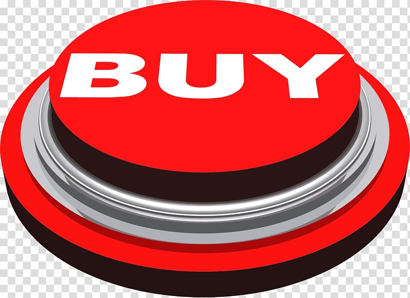 Red buy press button icon, Buy Press Button transparent.