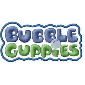 Bubble Guppies Logo Iron on Patch.