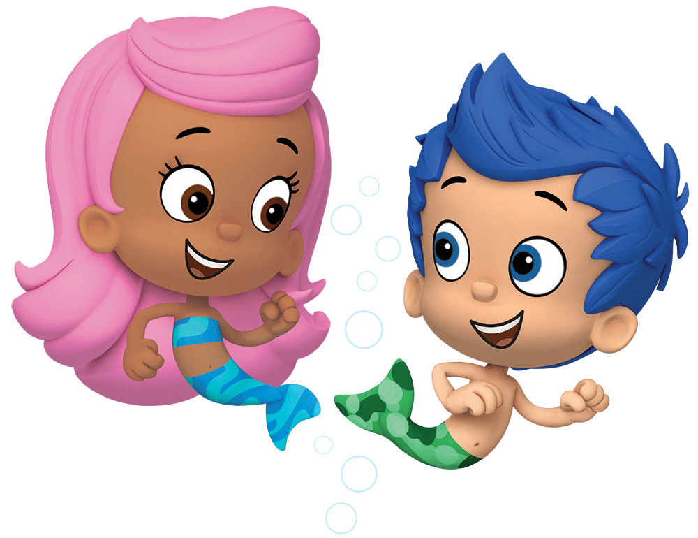 Bubble Guppies Molly and Gil transparent PNG.