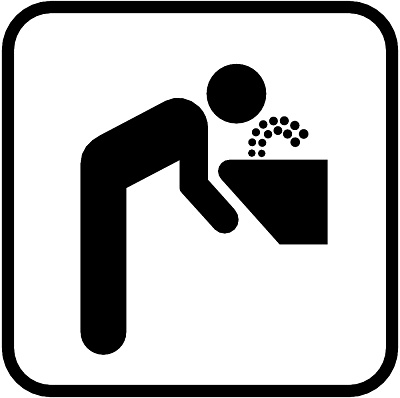 Water bubbler clipart.