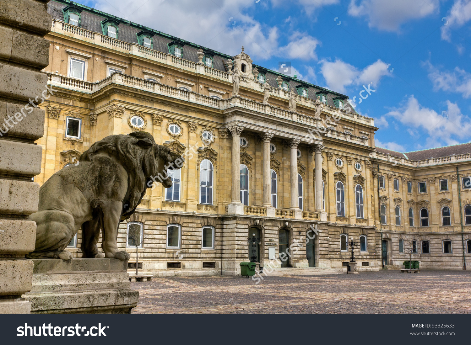 Buda Castle Royal Palace Inner Courtyard Stock Photo 93325633.