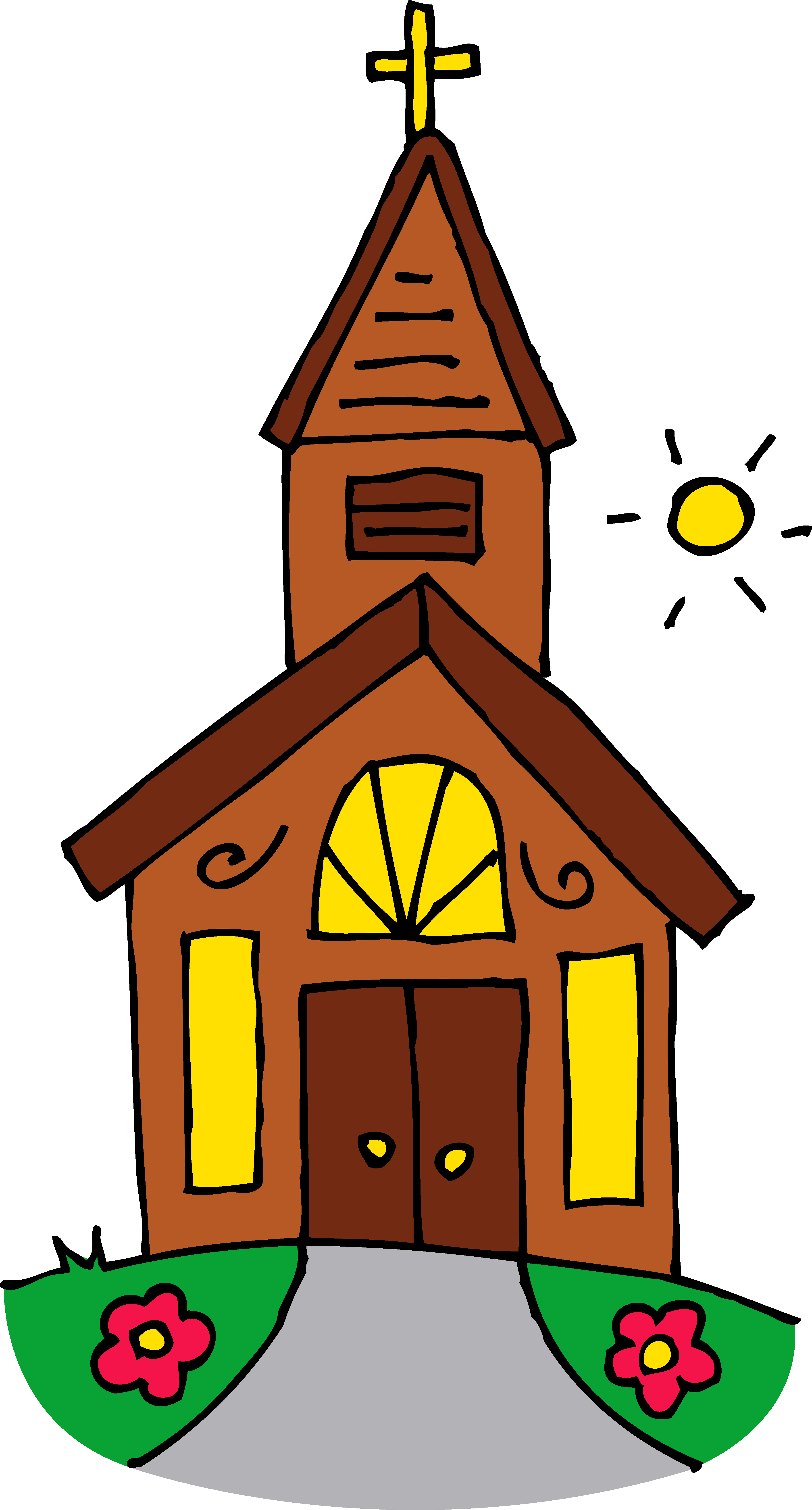 Church building work clipart.