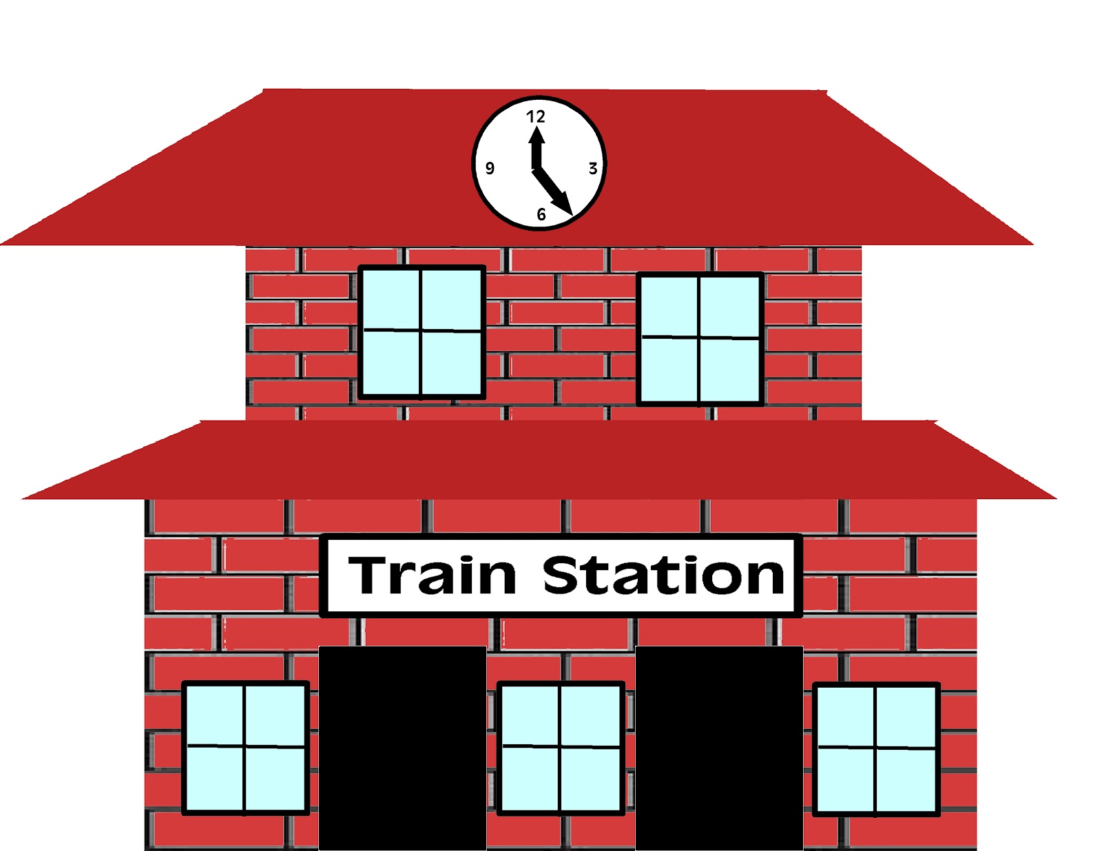 Train Station Clipart.