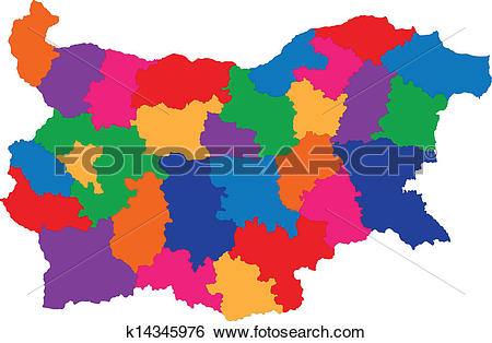 Clip Art of Bulgaria map k14345976.