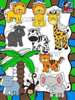 Jungle Clipart Bundle.