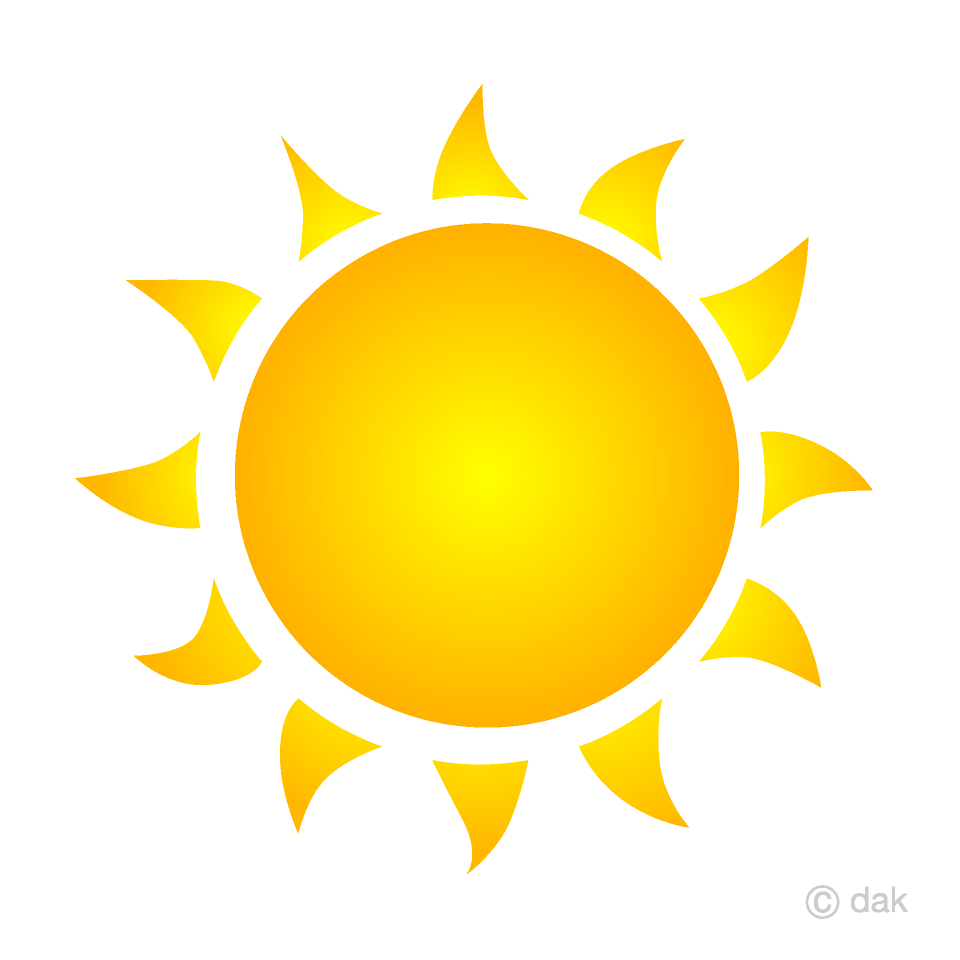 Free Burning Sun Clipart Image｜Illustoon.