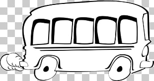 6 school Bus Outline PNG cliparts for free download.