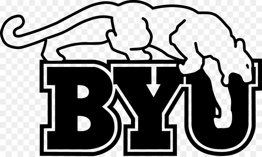 Brigham Young University BYU Cougars football Clip art Black.