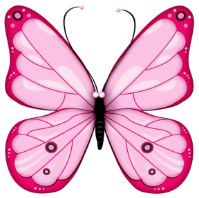 Dark Blue Single Butterfly Clipart.