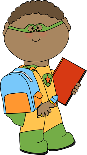 Boy Going To School Clipart.