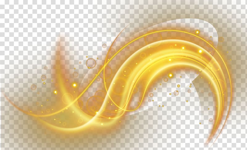 Gold light illustration, Light Computer file, decorative.