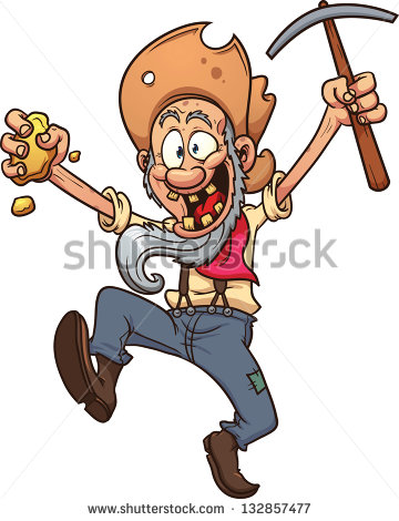 Gold Miner Stock Images, Royalty.