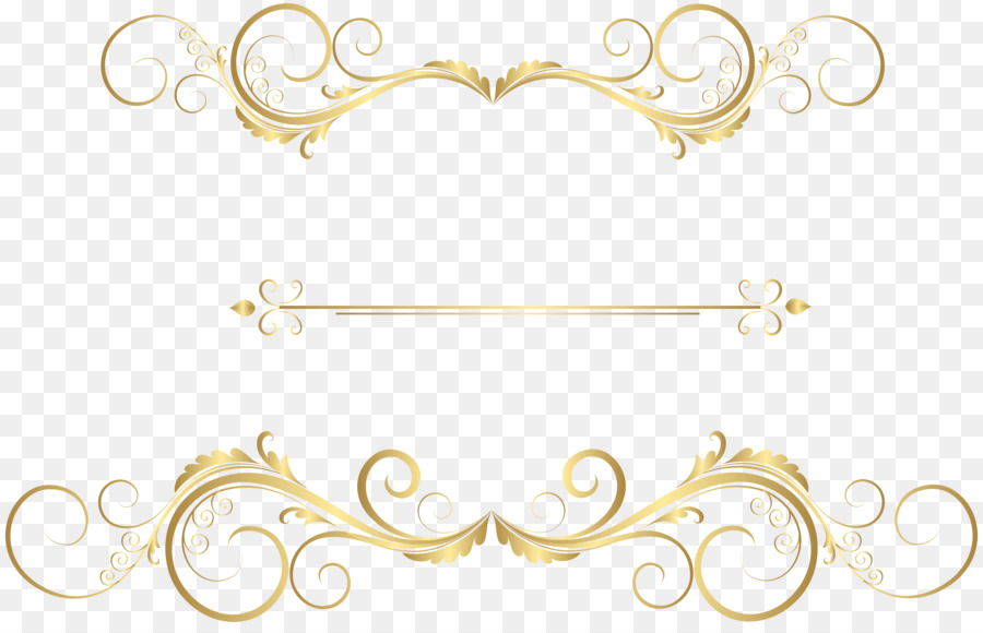 Gold Ornament png download.