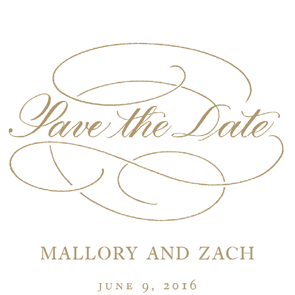 Download Free png Gold Flourish Save the Date.