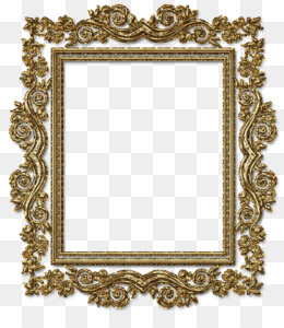 Geometric Gold Frame PNG and Geometric Gold Frame.