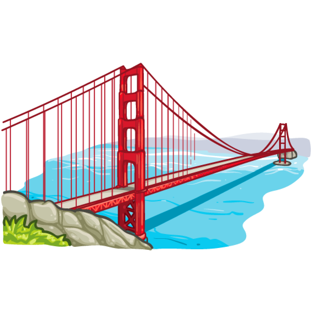 Golden Gate Bridge Clipart.