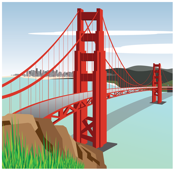 Golden Gate Bridge Clip art.