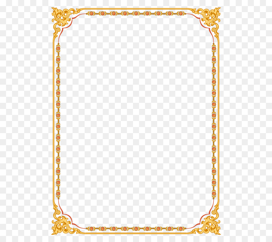 Background Gold Frame png download.